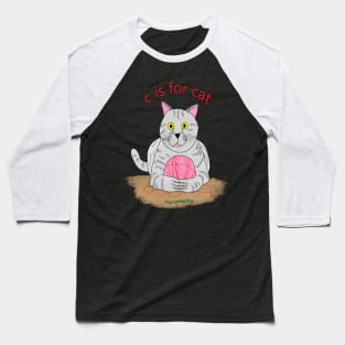 c is for cat Baseball T-Shirt